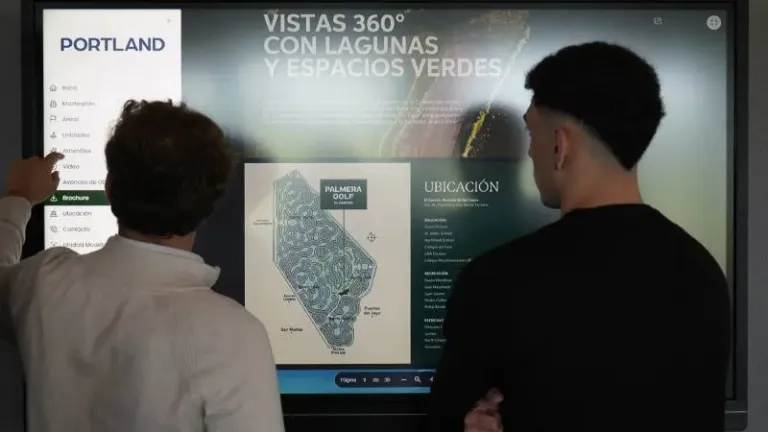 Render interactivo de un desarrollo inmobiliario